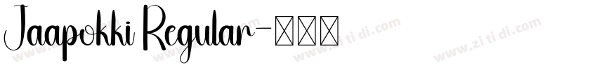 Jaapokki Regular字体转换